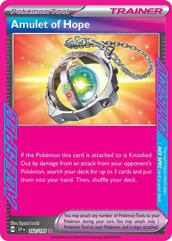 Amulet of Hope (162/191) SV Surging Sparks Ace Spec Pokemon Card TCG