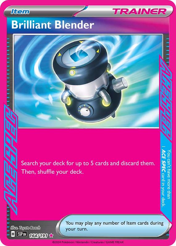 Brilliant Blender (164/191) SV Surging Sparks Ace Spec Pokemon Card TCG