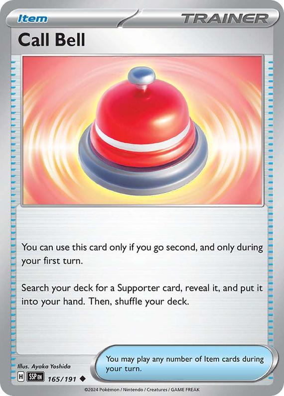 Call Bell (165/191) SV Surging Sparks Uncommon Pokemon Card TCG