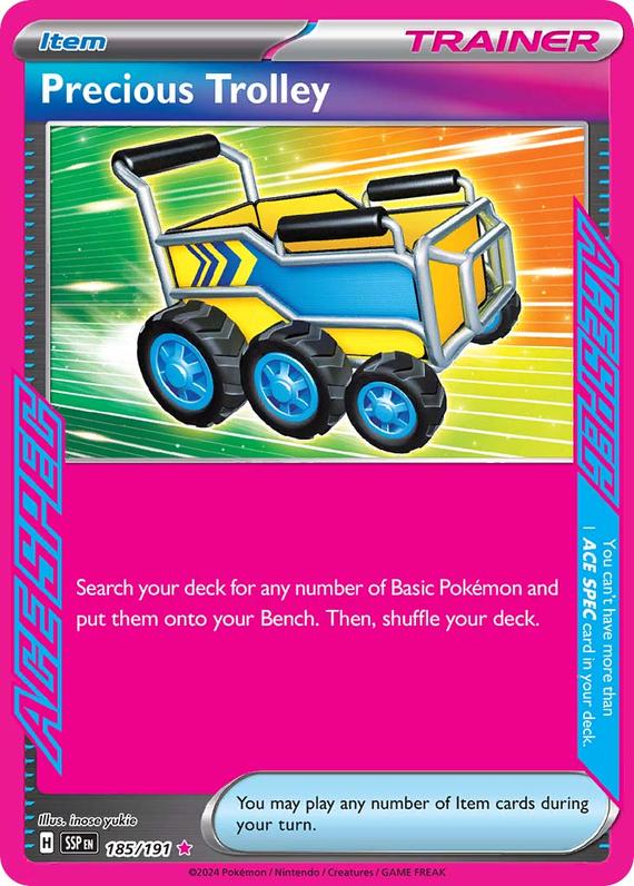 Precious Trolley (185/191) SV Surging Sparks Ace Spec Pokemon Card TCG