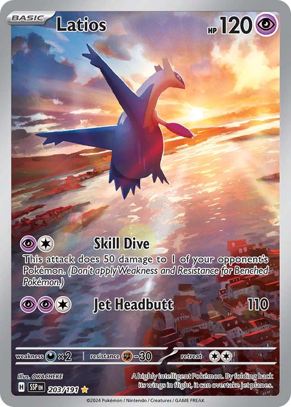Latios (203/191) SV Surging Sparks Illustration Rare Pokemon Card TCG