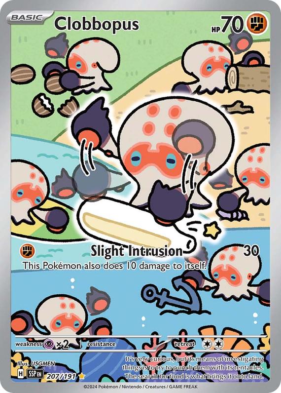 Clobbopus (207/191) SV Surging Sparks Illustration Rare Pokemon Card TCG