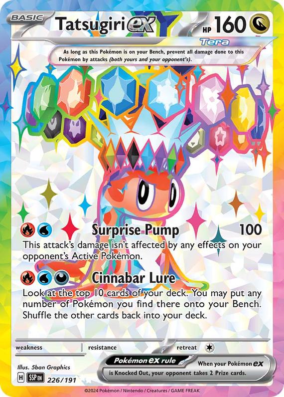 Tatsugiri ex (226/191) SV Surging Sparks Ultra Rare Pokemon Card TCG