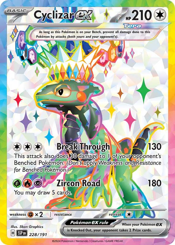 Cyclizar ex (228/191) SV Surging Sparks Ultra Rare Pokemon Card TCG