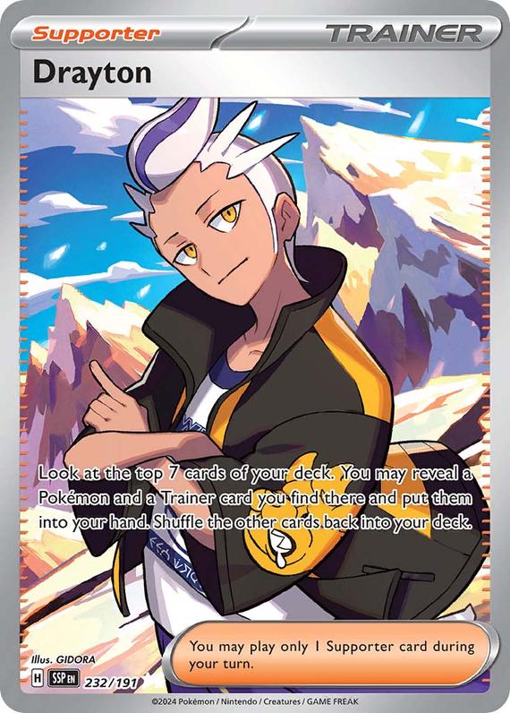 Drayton (232/191) SV Surging Sparks Ultra Rare Pokemon Card TCG