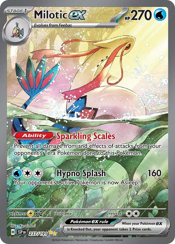 Milotic ex (237/191) SV Surging Sparks Special Illustration Rare Pokemon Card TCG