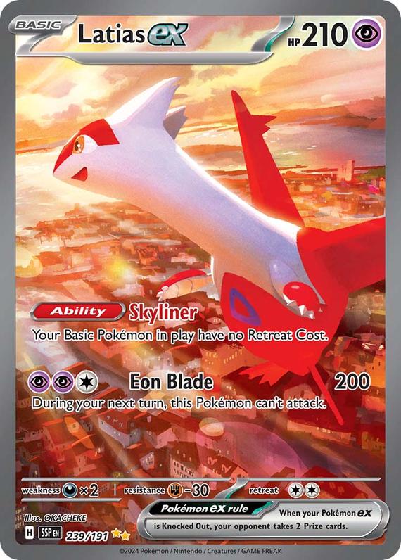 Latias ex (239/191) SV Surging Sparks Special Illustration Rare Pokemon Card TCG