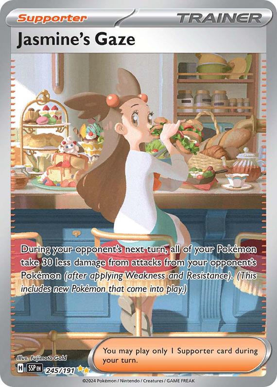 Jasmines Gaze (245/191) SV Surging Sparks Special Illustration Rare Pokemon Card TCG