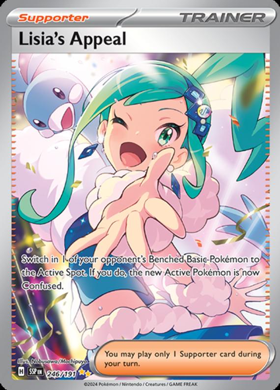 Lisias Appeal (246/191) SV Surging Sparks Special Illustration Rare Pokemon Card TCG