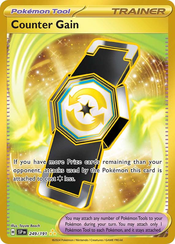 Counter Gain (249/191) SV Surging Sparks Hyper Rare Pokemon Card TCG