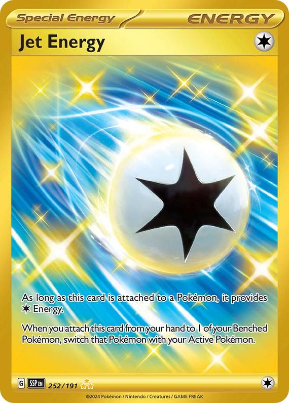 Jet Energy (252/191) SV Surging Sparks Hyper Rare Pokemon Card TCG