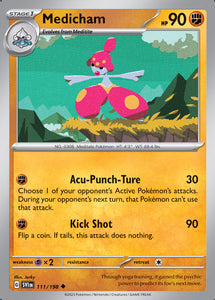 Medicham 111/198 SV Scarlet and Violet Base Set Uncommon Pokemon Card TCG Near Mint