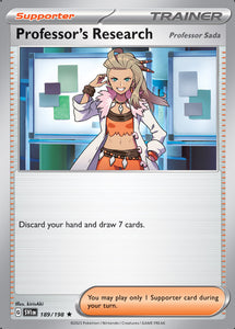 Professor's Research 189/198 SV Scarlet and Violet Base Set Holo Rare Trainer Pokemon Card TCG