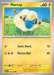 Mareep 066/198 SV Scarlet and Violet Base Set Common Pokemon Card TCG Near Mint