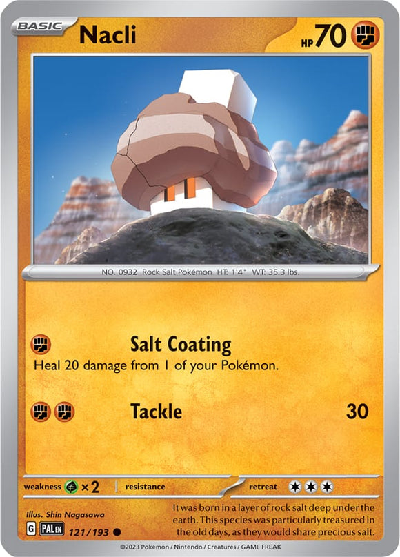 Nacli 121/193 SV Paldea Evolved Common Pokemon Card TCG Near Mint