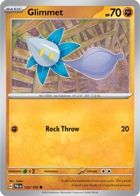 Glimmet 125/193 SV Paldea Evolved Common Pokemon Card TCG Near Mint