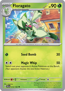 Floragato 014/193 SV Paldea Evolved Uncommon Pokemon Card TCG Near Mint
