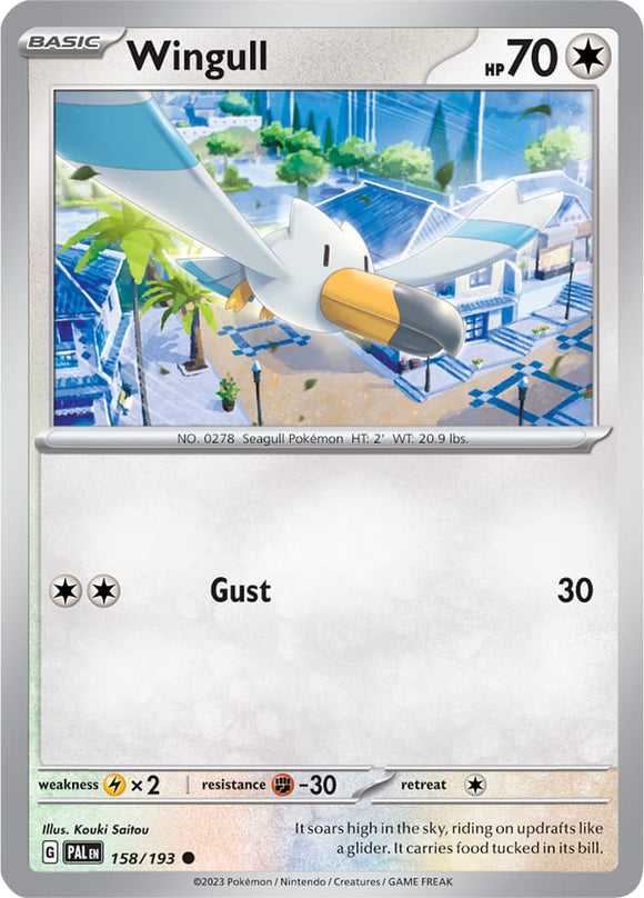 Wingull 158/193 SV Paldea Evolved Common Pokemon Card TCG Near Mint