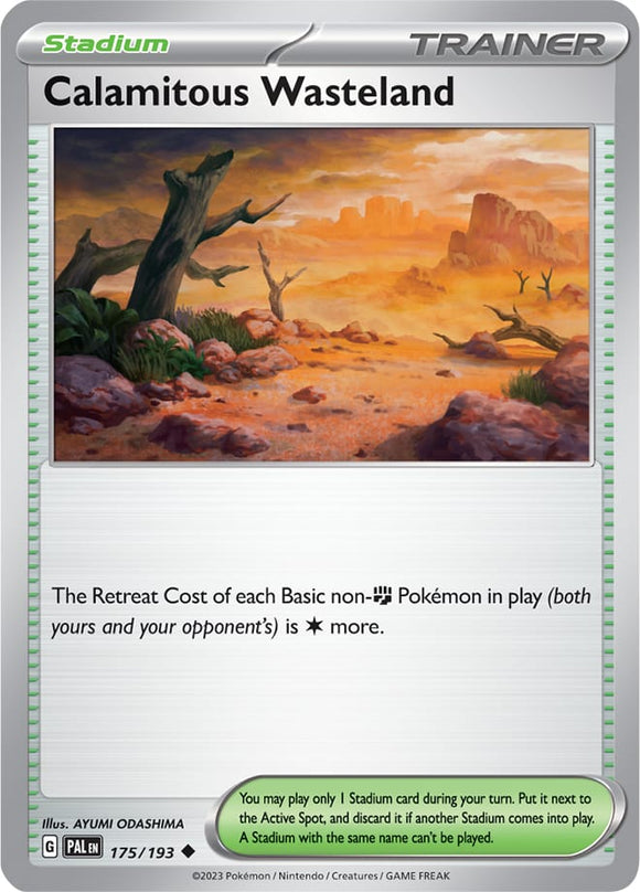Calamitous Wasteland 175/193 SV Paldea Evolved Uncommon Trainer Pokemon Card TCG Near Mint