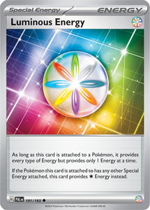Luminous Energy 191/193 SV Paldea Evolved Uncommon Trainer Pokemon Card TCG Near Mint