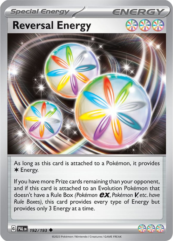 Reversal Energy 192/193 SV Paldea Evolved Uncommon Trainer Pokemon Card TCG Near Mint