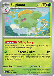 Skiploom 002/193 SV Paldea Evolved Uncommon Pokemon Card TCG Near Mint