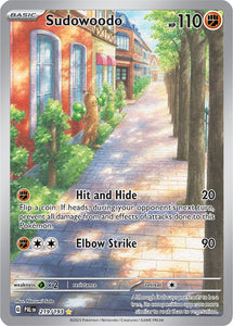Sudowoodo 219/193 SV Paldea Evolved Full Art Illustration Rare Pokemon Card TCG Near Mint