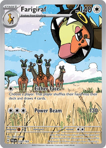 Farigiraf 228/193 SV Paldea Evolved Full Art Illustration Rare Pokemon Card TCG Near Mint