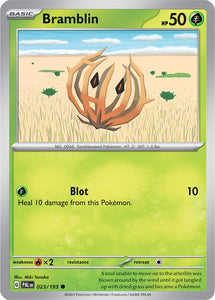Bramblin 023/193 SV Paldea Evolved Common Pokemon Card TCG Near Mint