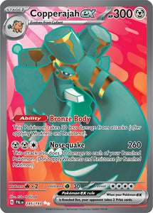 Copperajah ex 245/193 SV Paldea Evolved Full Art Ultra Rare Pokemon Card TCG Near Mint
