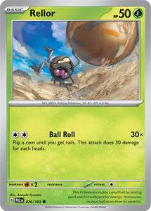 Rellor 026/193 SV Paldea Evolved Common Pokemon Card TCG Near Mint