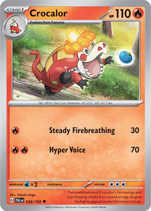 Crocalor 036/193 SV Paldea Evolved Uncommon Pokemon Card TCG Near Mint