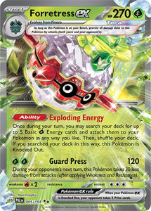 Forretress ex 005/193 SV Paldea Evolved Double Rare Pokemon Card TCG Near Mint