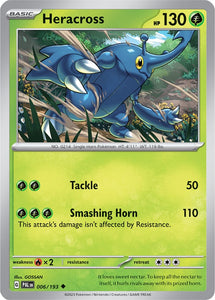 Heracross 006/193 SV Paldea Evolved Uncommon Pokemon Card TCG Near Mint