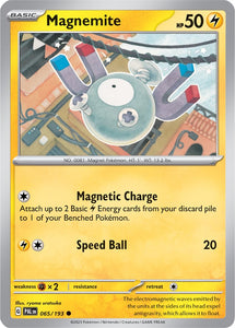 Magnemite 065/193 SV Paldea Evolved Common Pokemon Card TCG Near Mint