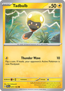 Tadbulb 077/193 SV Paldea Evolved Common Pokemon Card TCG Near Mint