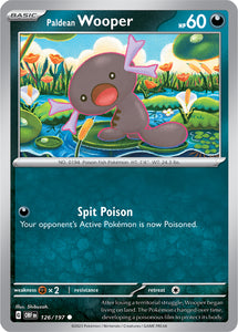 Paldean Wooper 126/197 SV Obsidian Flames Common Pokemon Card TCG Near Mint