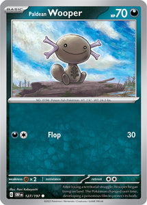 Paldean Wooper 127/197 SV Obsidian Flames Common Pokemon Card TCG Near Mint