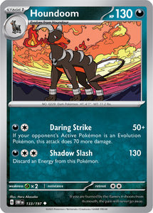 Houndoom 133/197 SV Obsidian Flames Uncommon Pokemon Card TCG Near Mint