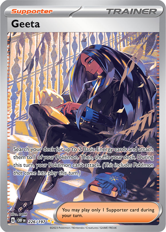 Geeta 226/197 SV Obsidian Flames Full Art Special Illustration Rare Pokemon Card TCG Near Mint