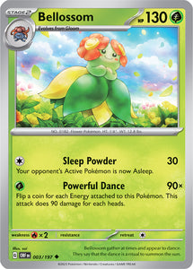 Bellossom 003/197 SV Obsidian Flames Uncommon Pokemon Card TCG Near Mint