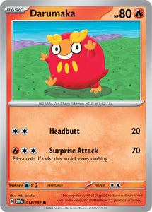 Darumaka 034/197 SV Obsidian Flames Common Pokemon Card TCG Near Mint