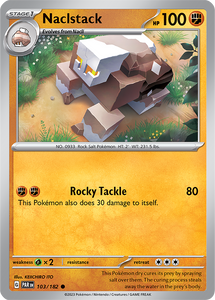 Naclstack 103/182 SV Paradox Rift Common Pokemon Card TCG Near Mint