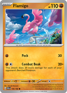 Flamigo 106/182 SV Paradox Rift Common Pokemon Card TCG Near Mint