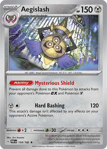 Aegislash 134/182 SV Paradox Rift Holo Rare Pokemon Card TCG Near Mint