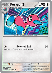 Porygon2 143/182 SV Paradox Rift Common Pokemon Card TCG Near Mint