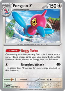 Porygon-Z 144/182 SV Paradox Rift Holo Rare Pokemon Card TCG Near Mint