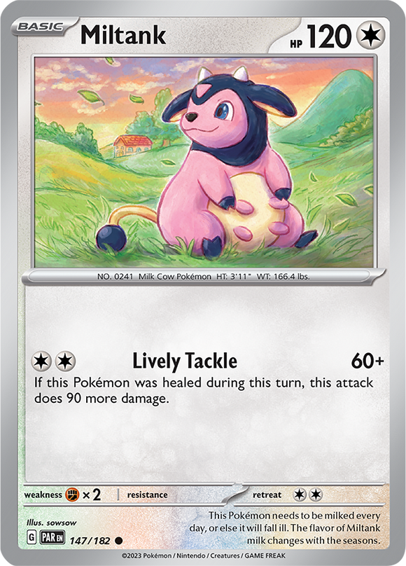 Miltank 147/182 SV Paradox Rift Common Pokemon Card TCG Near Mint