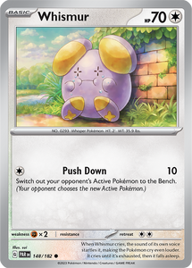 Whismur 148/182 SV Paradox Rift Common Pokemon Card TCG Near Mint