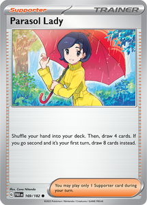 Parasol Lady 169/182 SV Paradox Rift Common Trainer Pokemon Card TCG Near Mint